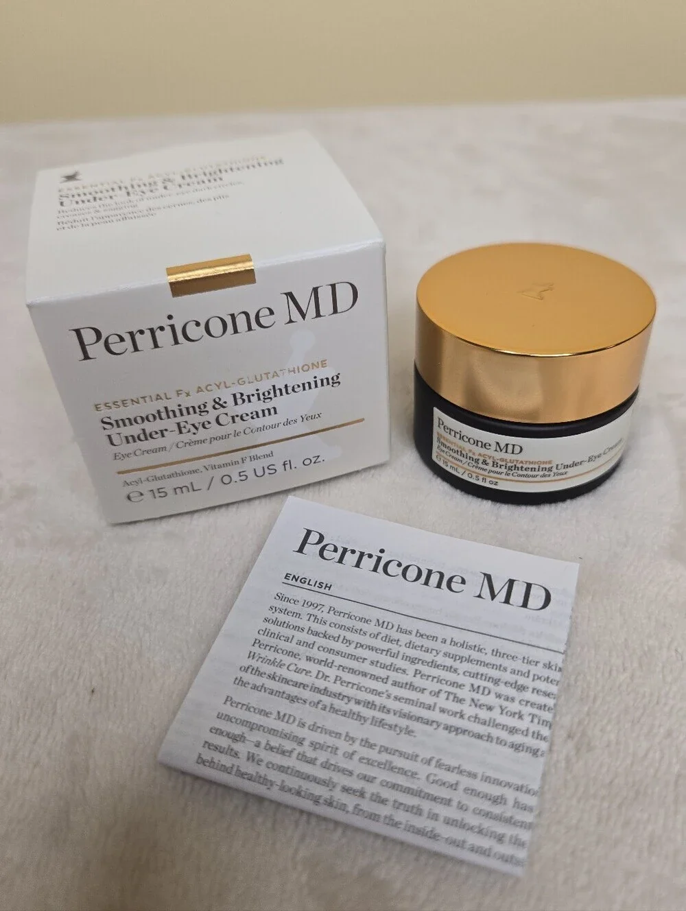 Perricone MD Soothing & Brightening Under Eye Cream .5 fl oz